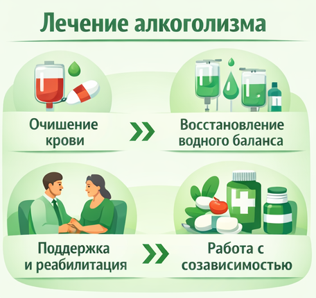 лечение алкоголизма в Мирном Якутия этапы